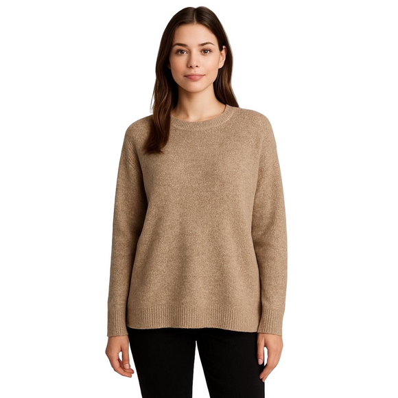 Pink Clover Classic Beige Knit Sweater Size Small - Picture 1 of 15